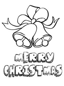 Merry Christmas Bells Coloring Card