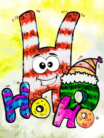 Colorful Easter Bunny Hope Card