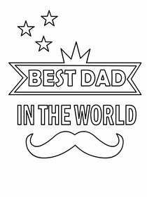 Best Dad in the World Father's Day Card