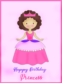 Happy Birthday Princess Card