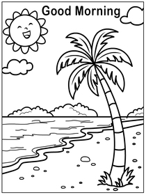 Good Morning Beach Scene