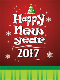 Happy New Year 2017 Christmas Card