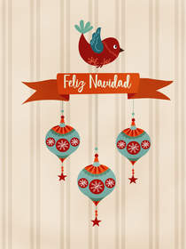 Feliz Navidad Holiday Greeting Card