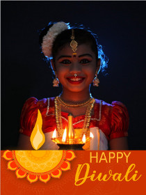Happy Diwali Greeting Card