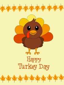 Happy Turkey Day Greeting Card