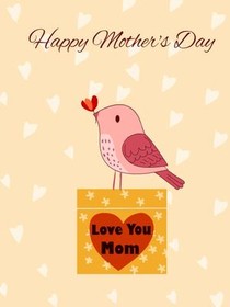 Love You Mom Mother's Day Card