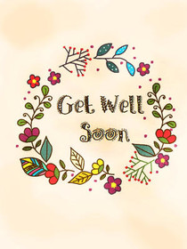 Get Well Soon Floral Card