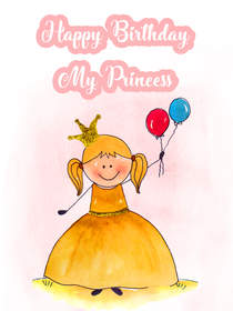 Happy Birthday My Princess Card