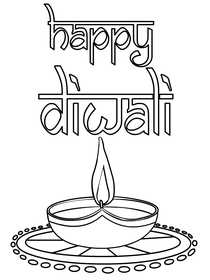 Happy Diwali Greeting Card