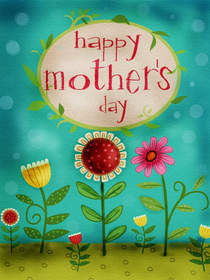 Happy Mother's Day Floral Greeting Card