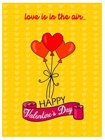 Love is in the Air Valentine's Day Card