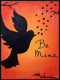 Be Mine Love Bird Valentine Card