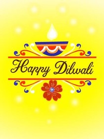 Happy Diwali Greeting Card