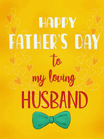 Happy Father's Day Husband Greeting Card