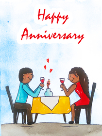 Happy Anniversary Romantic Dinner