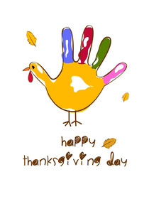 Happy Thanksgiving Day Bird Card