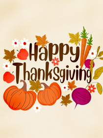 Happy Thanksgiving Greeting Card