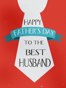 Happy Father's Day Best Husband Tie Card