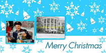 Festive Winter Snowflake Christmas Card