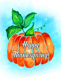 Happy Thanksgiving Pumpkin