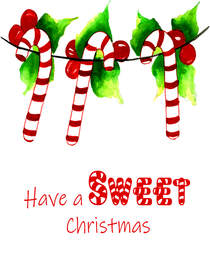 Sweet Christmas Candy Cane Card