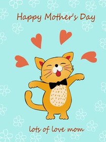 Happy Mother's Day Cat Card