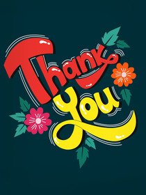 Thank You Floral Greeting Card