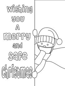 Merry and Safe Christmas Greeting Card