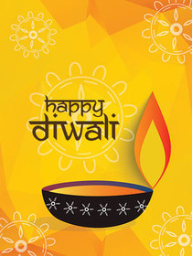 Happy Diwali Greeting Card