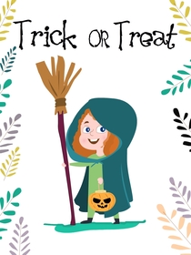 Trick or Treat Halloween Greeting Card