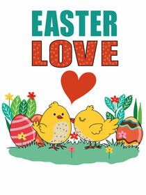 Easter Love Greeting Card