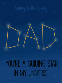 Guiding Star Father's Day Card
