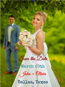 Wedding Save the Date Card