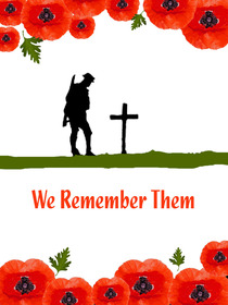 We Remember Them Remembrance Card