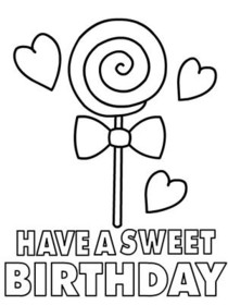 Have a Sweet Birthday Lollipop