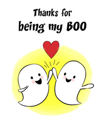 Thanks for Being My Boo Halloween Card