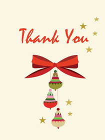 Christmas Thank You Card