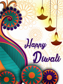 Happy Diwali Greeting Card