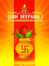 Subh Deepavali Festival Greeting Card