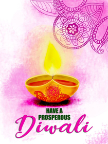 Prosperous Diwali Greeting Card
