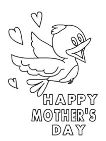 Happy Mother's Day Bird Card