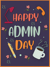 Happy Admin Day Greeting Card