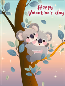 Koala Couple Valentine's Day Card