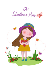 A Valentine's Hug Greeting Card