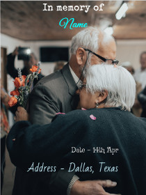 In Memory Of Sympathy Card