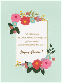 Floral Happy Prayers Greeting Card