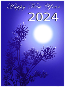 Happy New Year 2024 Moonlight