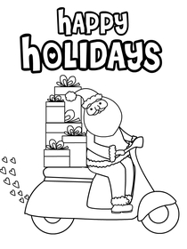 Happy Holidays Scooter Delivery