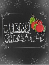 Merry Christmas Chalkboard Ornaments