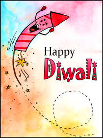 Happy Diwali Greeting Card